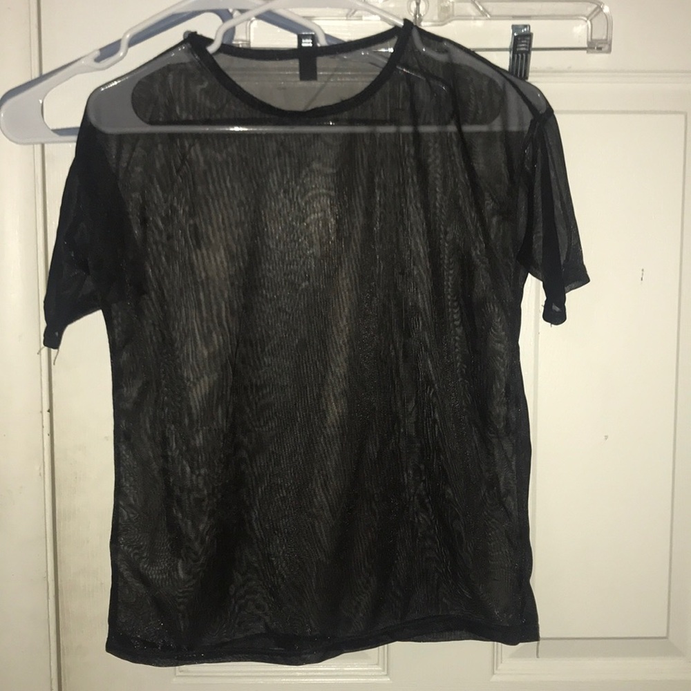 AMERICAN APPAREL See through shimmery top